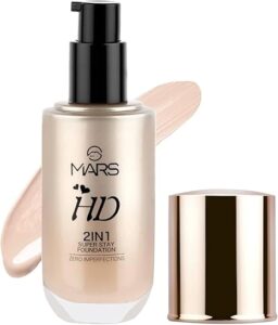 Mars HD 2 In 1 Super Stay Foundation F07 – Shade 101 Ivory (60ml)
