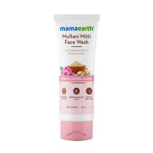 Mamaearth Multani Mitti Face Wash with Multani Mitti & Bulgarian Rose (100 ml)