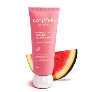 Dot & Key Watermelon Cooling Gel Face Wash with Vitamin C & Cucumber (100 ml)
