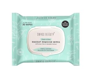 Swiss Beauty Clean & Glow Makeup Remover Wipes (30 Wipes)