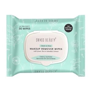 Swiss Beauty Clean & Glow Makeup Remover Wipes (30 Wipes)