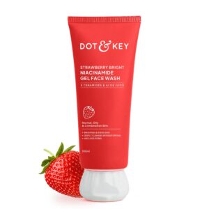 Dot & Key Strawberry Bright Niacinamide Gel Face Wash (100 ml)
