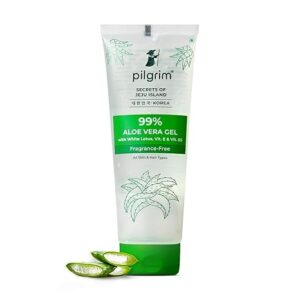 Pilgrim Korean 99% Pure Aloe Vera Gel with Vitamin E & Vitamin B5 (200 ml)