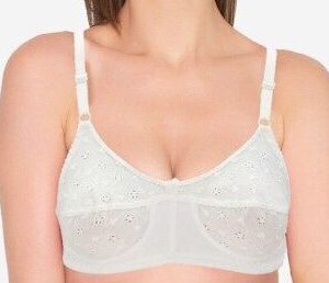 Groversons Paris Beauty Chikan Cotton Non-Wired Full Coverage Everyday Bra
