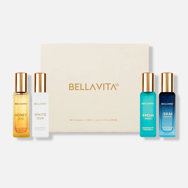 Bella Vita Luxury Perfume Gift Set For Men & Women (4 x Mini Perfumes)